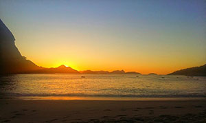 sunrise in rio de janeiro